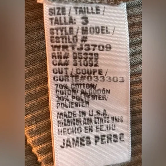 James Peres Ribbed Tank Top in Gray - Picture 7 of 7